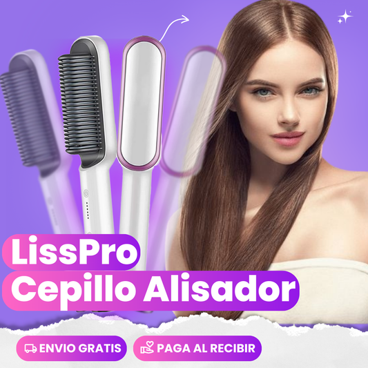 LissPro® - Cepillo Alisador 2 en 1