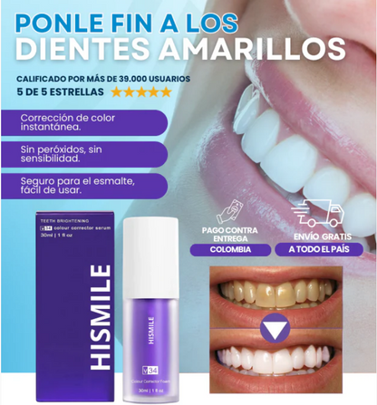 Hismile V34® Blanqueamiento rápido y efectivo